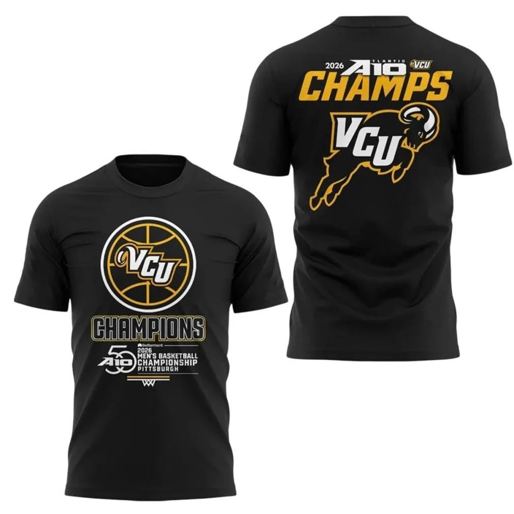 VCU Rams 2026 Men’s Basketball Championship Pittburgh A10 Shirt