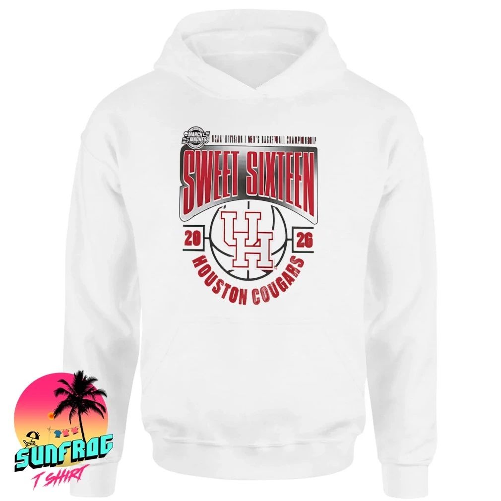 Houston Cougars 2026 NCAA Men’s Basketball Tournament March Madness Sweet 16 logo shirt