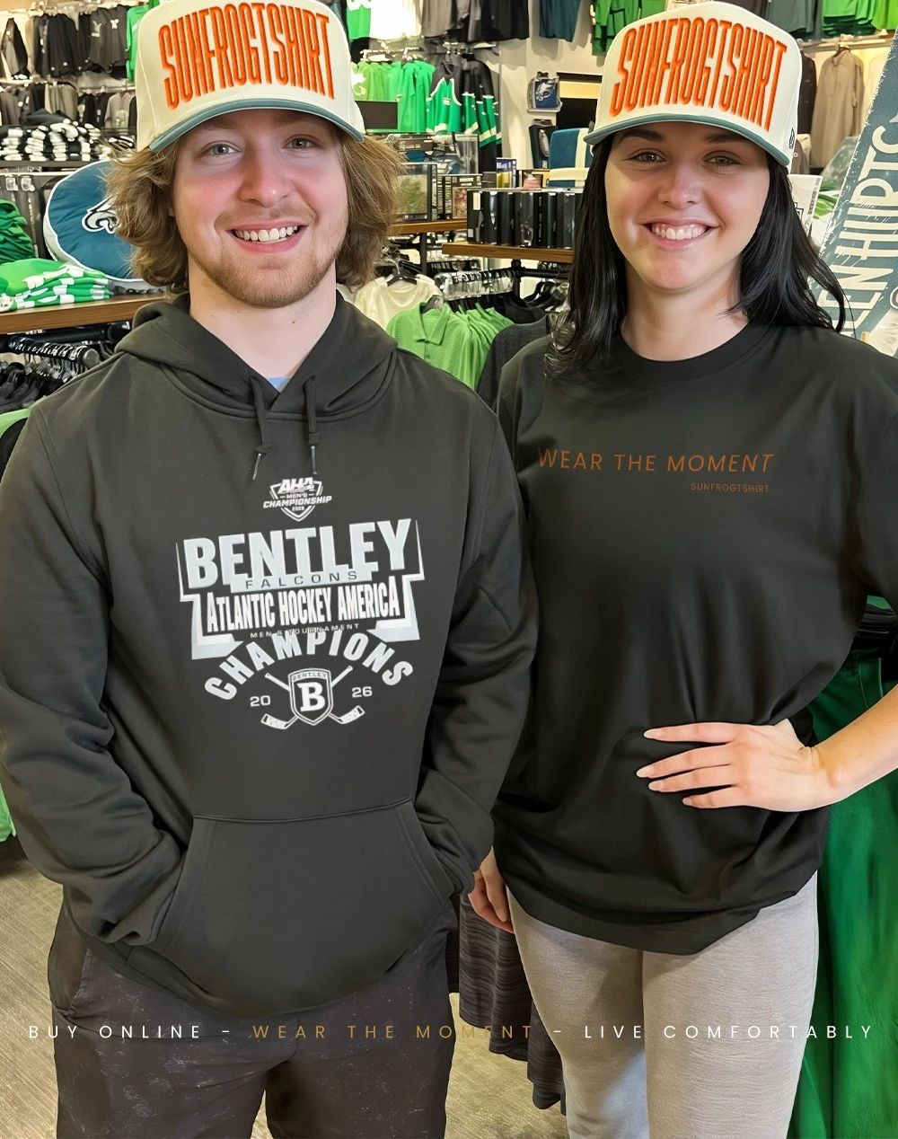 Bentley Falcons 2026 Atlantic Hockey America Champions shirt