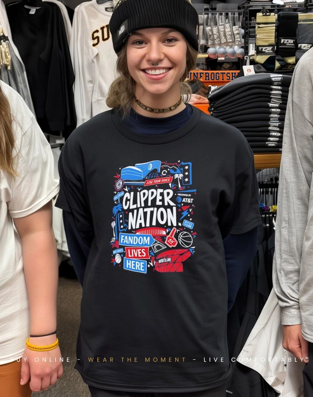 Clipper Nation Fandom Lives Here shirt