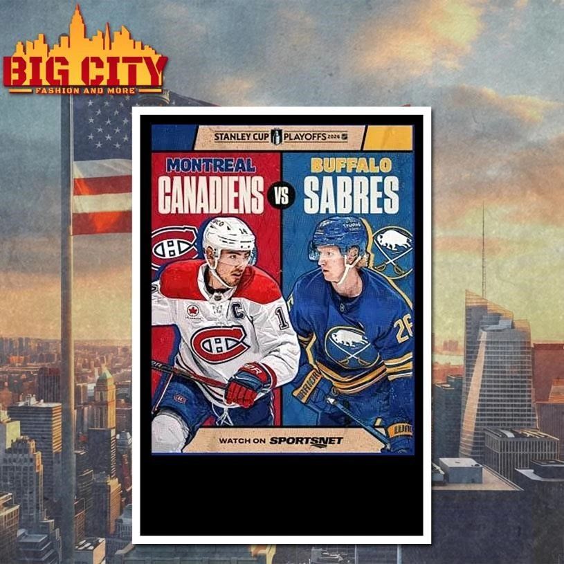 Canadiens vs. Sabres Game 1 2026 Playoffs Round 2 Player Matchup Shirt