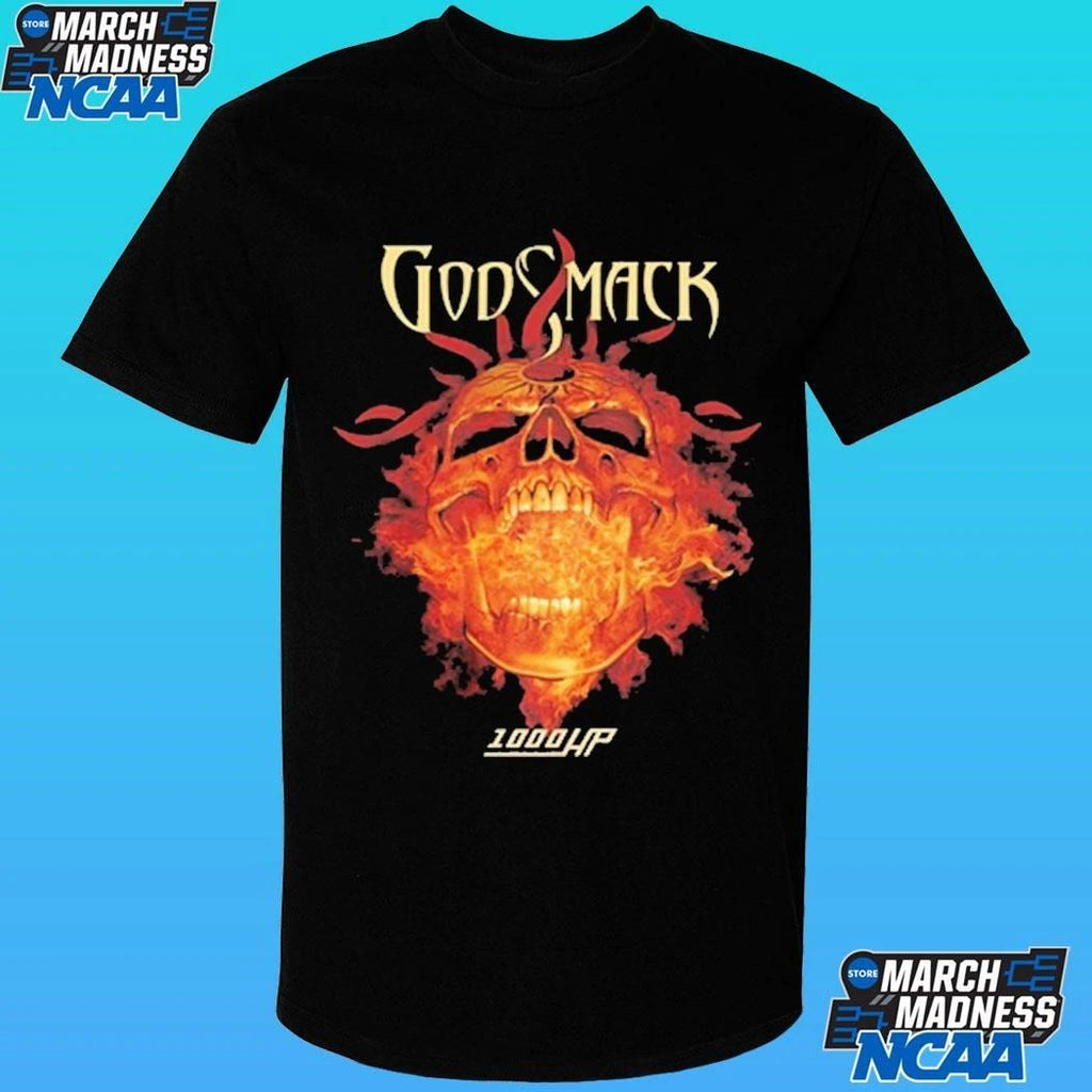 Godsmack 1000hp Skull Flames Shirt