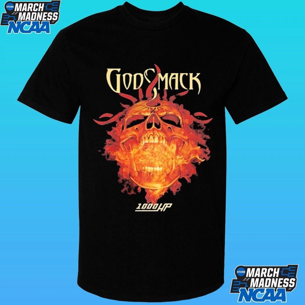 Godsmack 1000hp Skull Flames Shirt