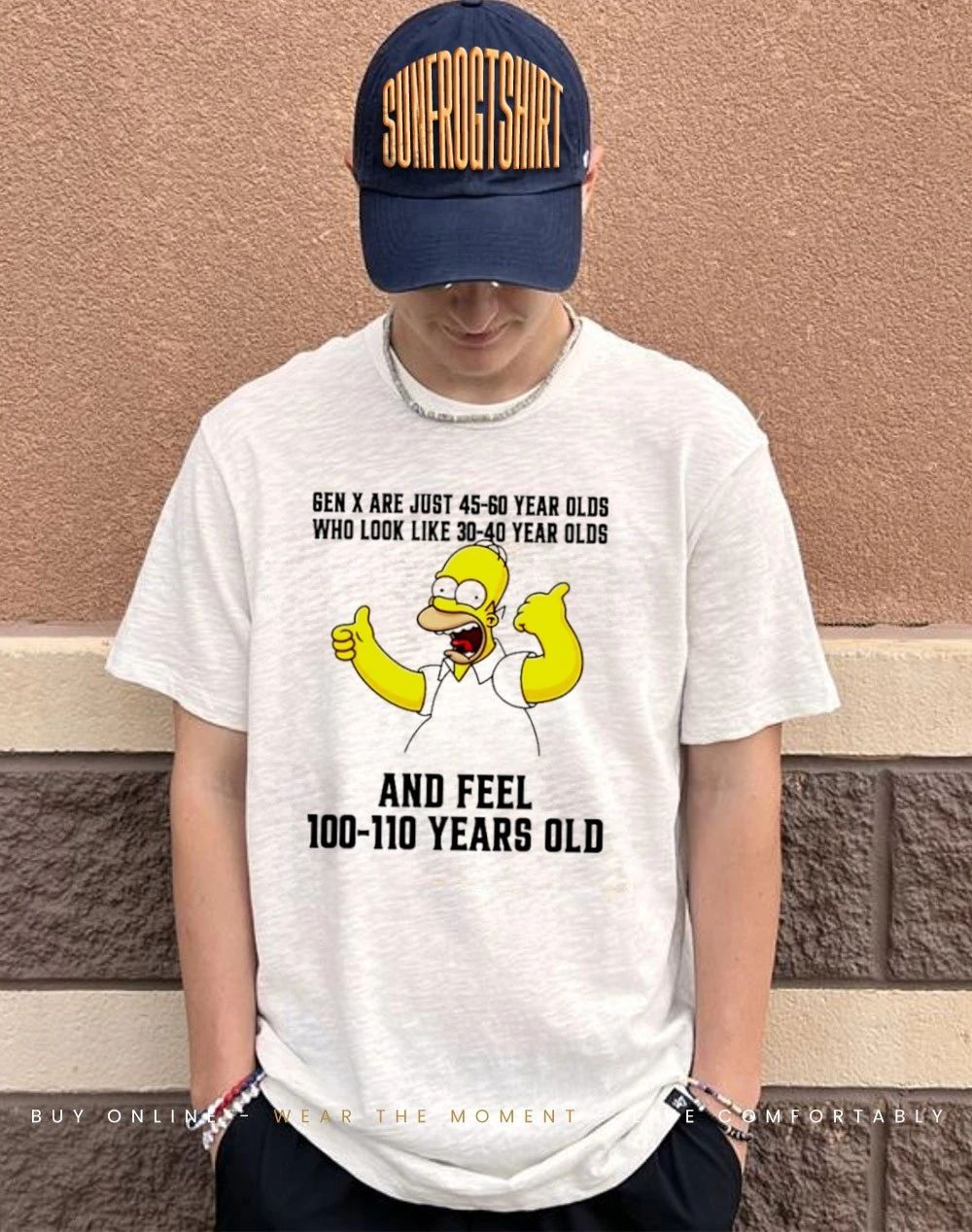 Simpsons gen x are just 45-60 year olds who look like 30-40 year olds shirt