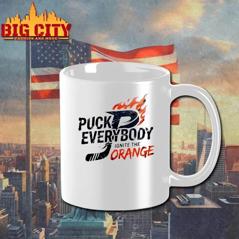 Puck Everybody Ignite Orange P fire shirt