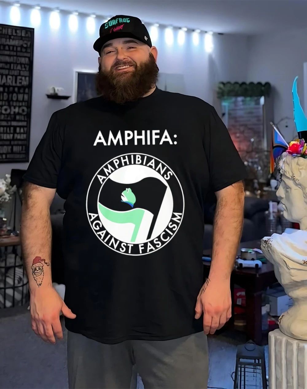 Frog Amphifa Amphibians Against Fascism shirt