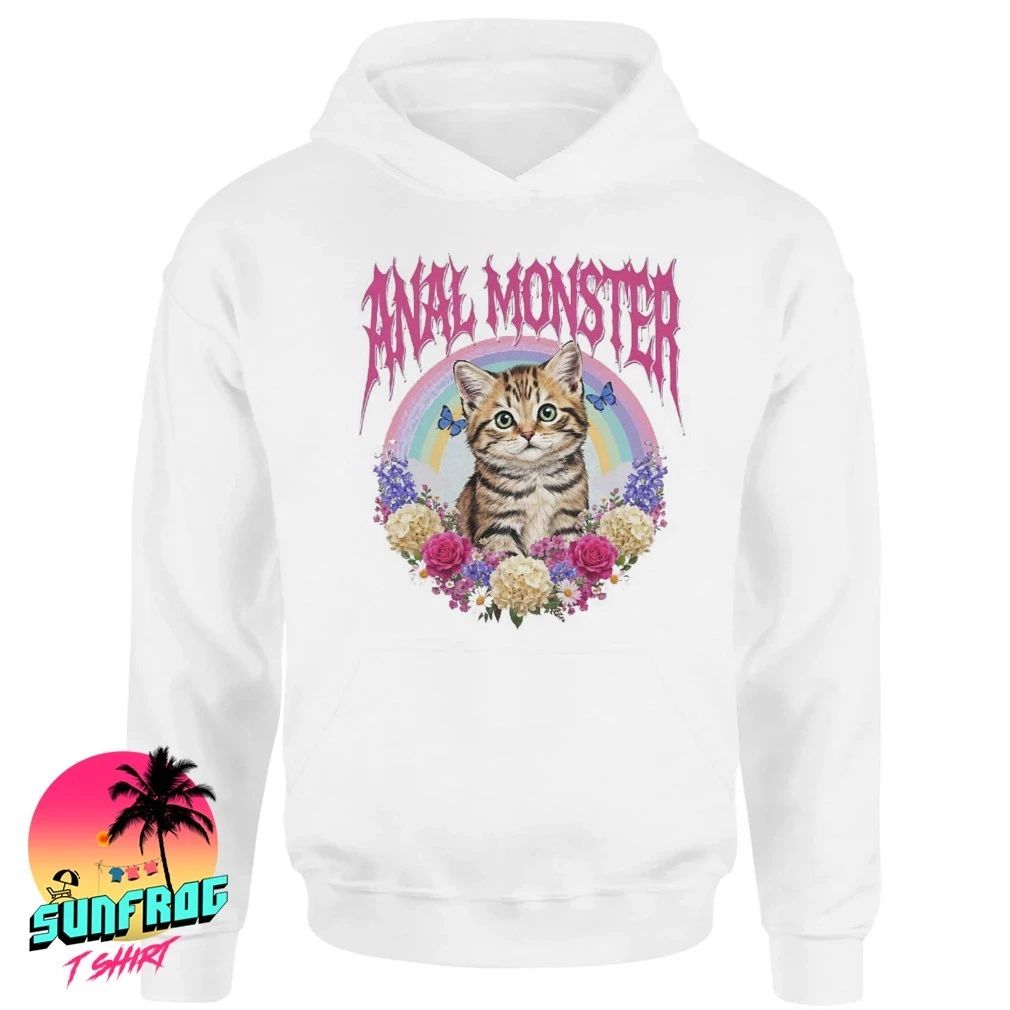 Kitten flowers anal monster shirt