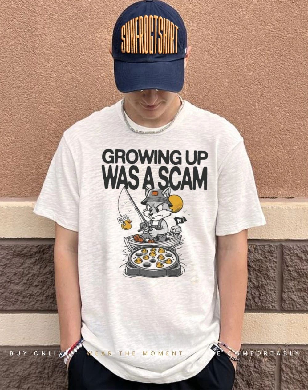 Fox fisherman tackle growing up was a scam shirt