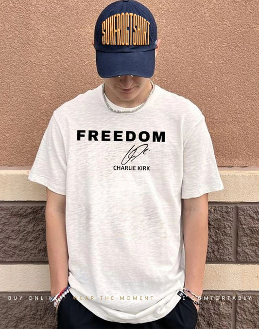 Freedom Charlie Kirk Signature Shirt