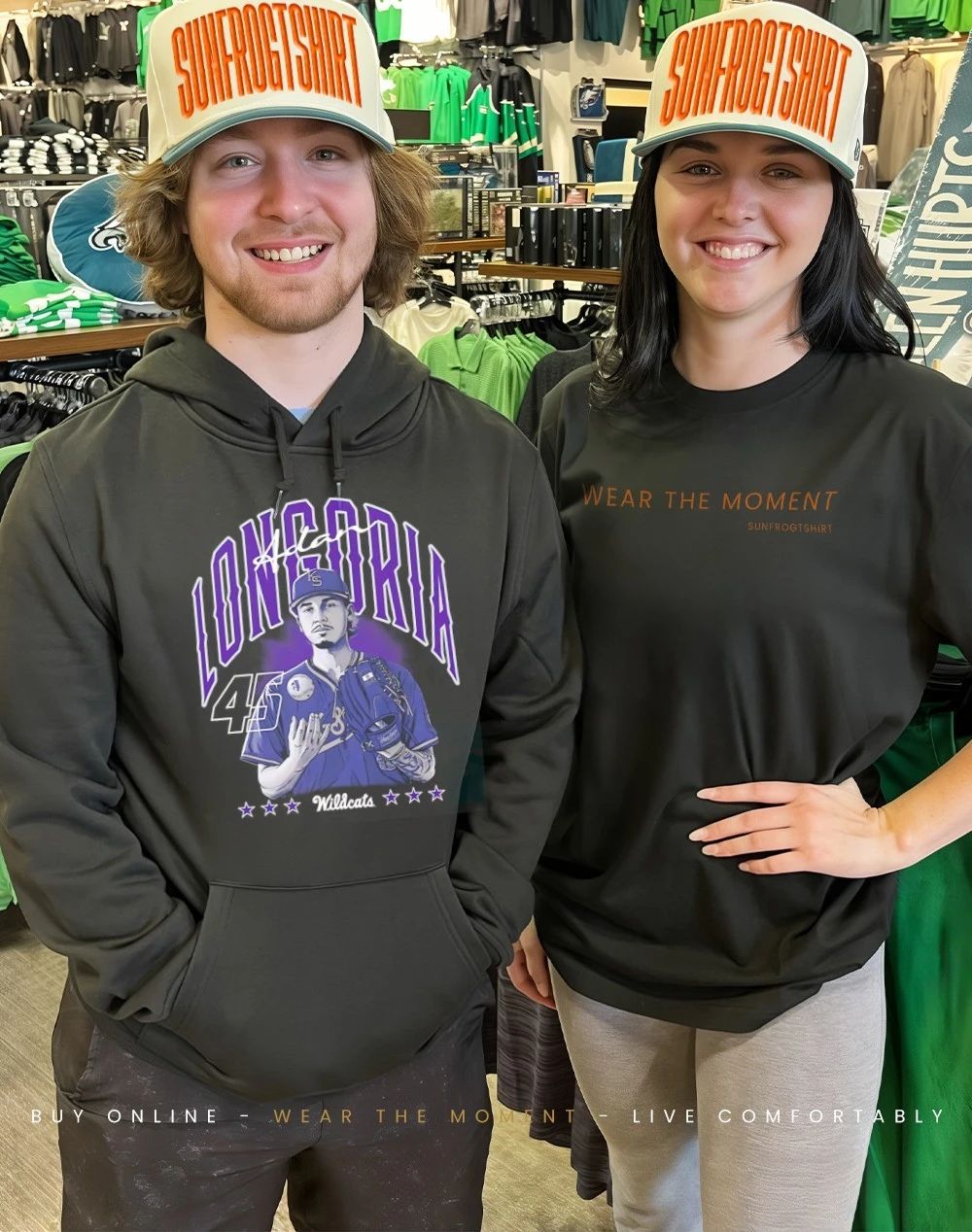 Adan Longoria 45 Kansas State Wildcats baseball player caricature shirt