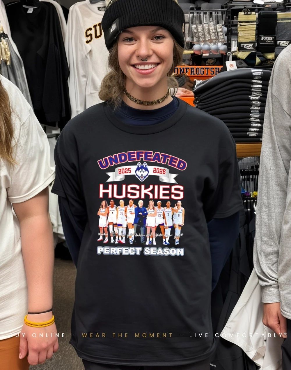Uconn Huskies Perfect Season 2025 2026 signatures shirt
