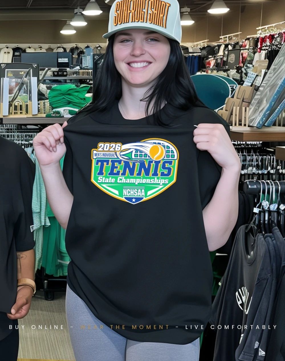 NCHSAA Tennis Men Individual State Championships 2026 logo shirt