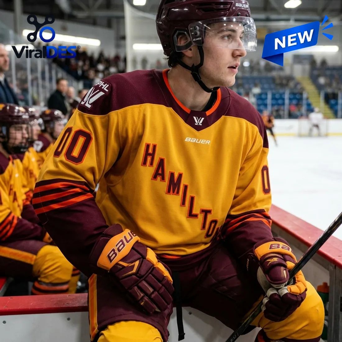 PWHL Hamilton 2026 Customized Hockey Jersey