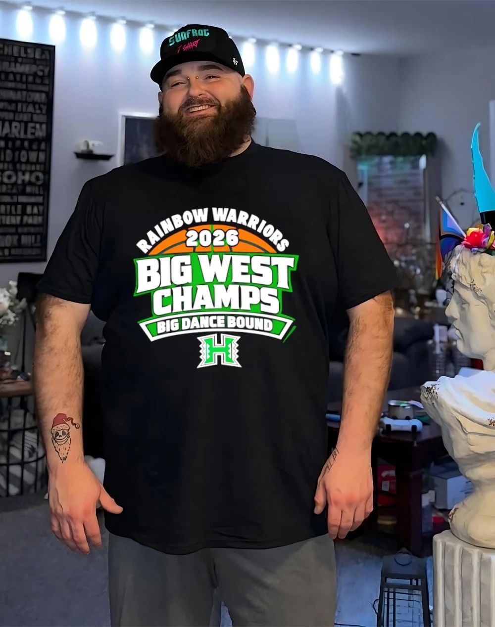 Hawaii Rainbow Warriors 2026 Big West Champs Big Dance Bound shirt