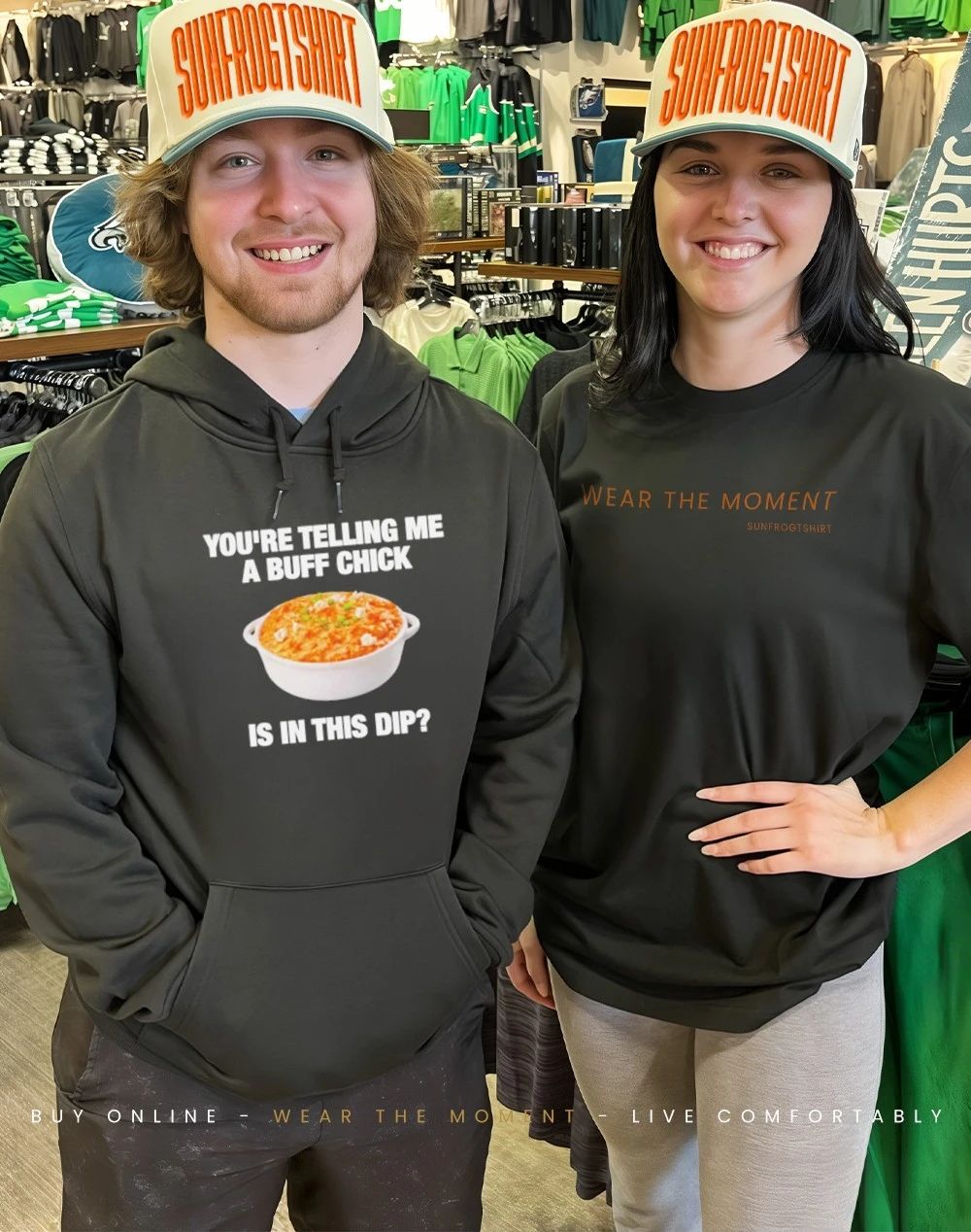 You’re telling me a buff chick is in this dip shirt