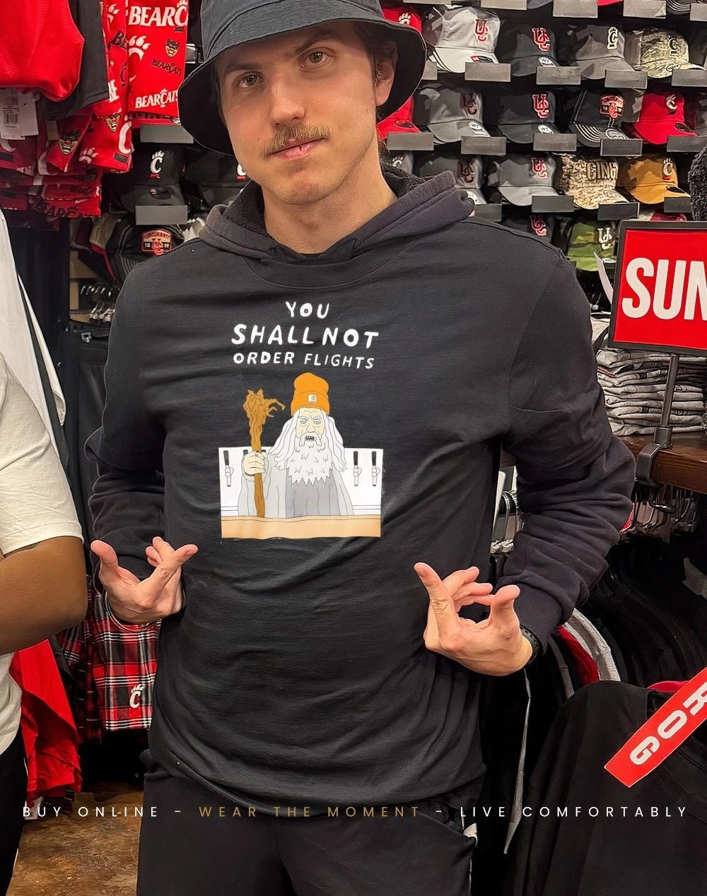 You shall not order flights wizard shirt