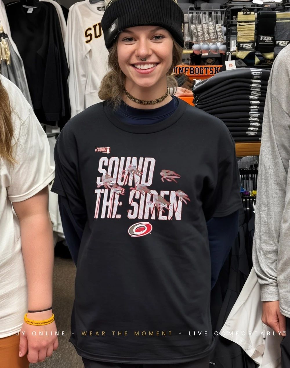 Official Carolina Hurricanes Sound The Siren NHL Playoff logo 2026 shirt