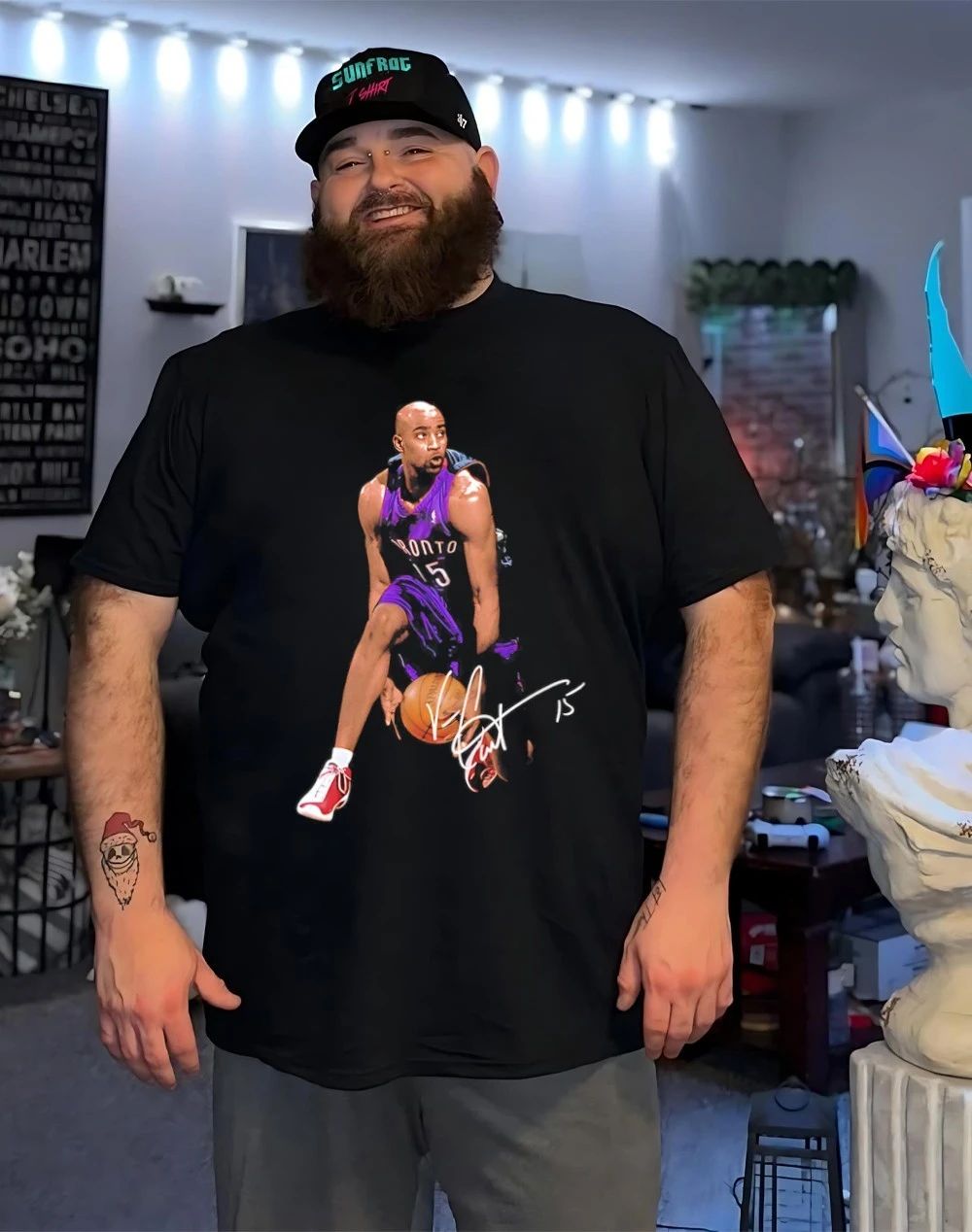 Air Canada Vince Carter Toronto Raptors signature shirt
