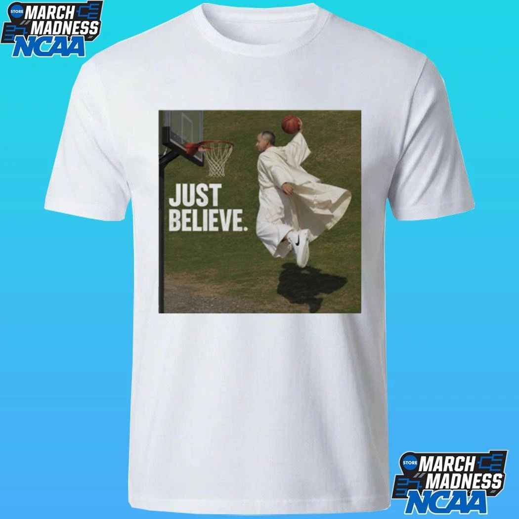 Pope Leo Just Believe Basketball Shirt