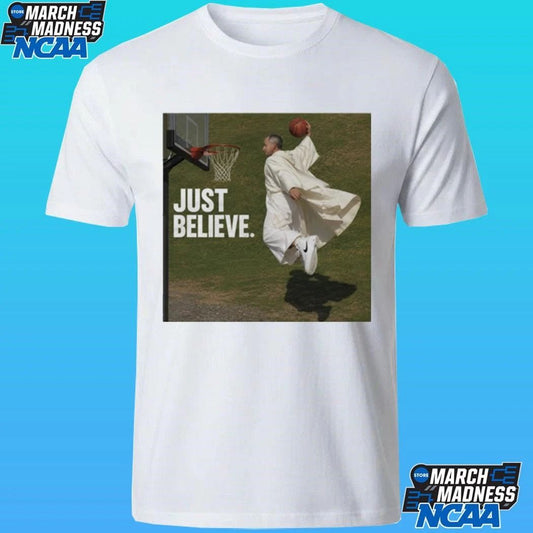 Pope Leo Just Believe Basketball Shirt