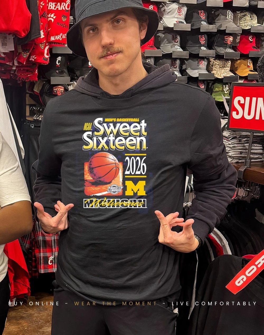 Michigan Wolverines NCAA March Madness Sweet 16 Bound 2026 shirt