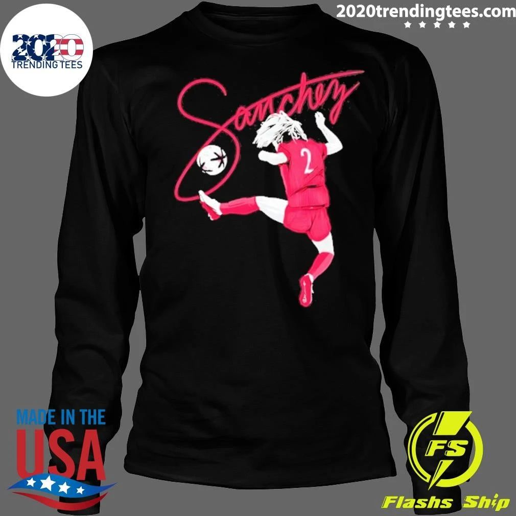 Ashley Sanchez North Carolina Courage Silhouette Signature Shirt