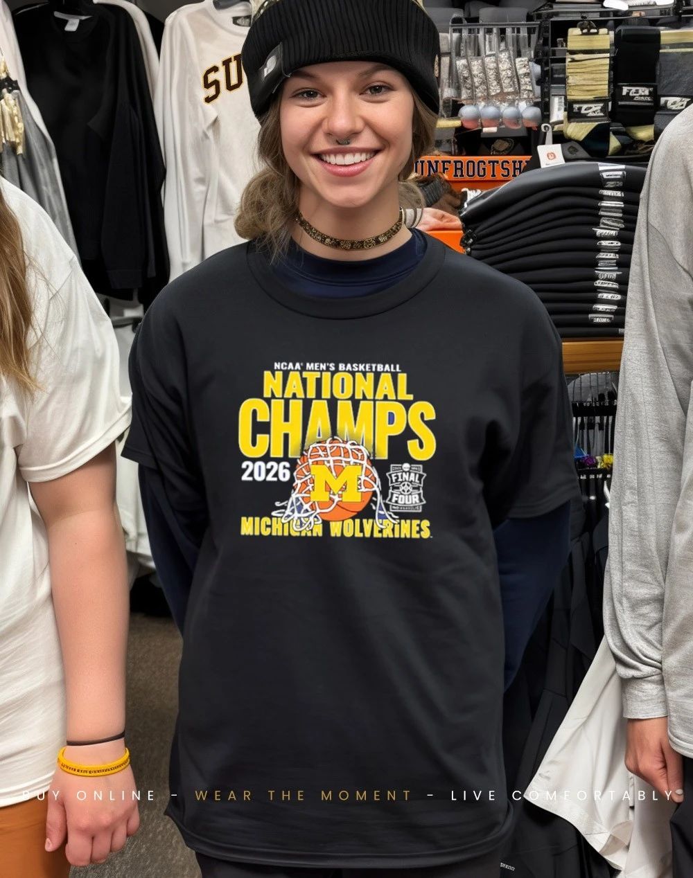 Michigan Wolverines Men’s Basketball National Champions Cut Net 2026 shirt