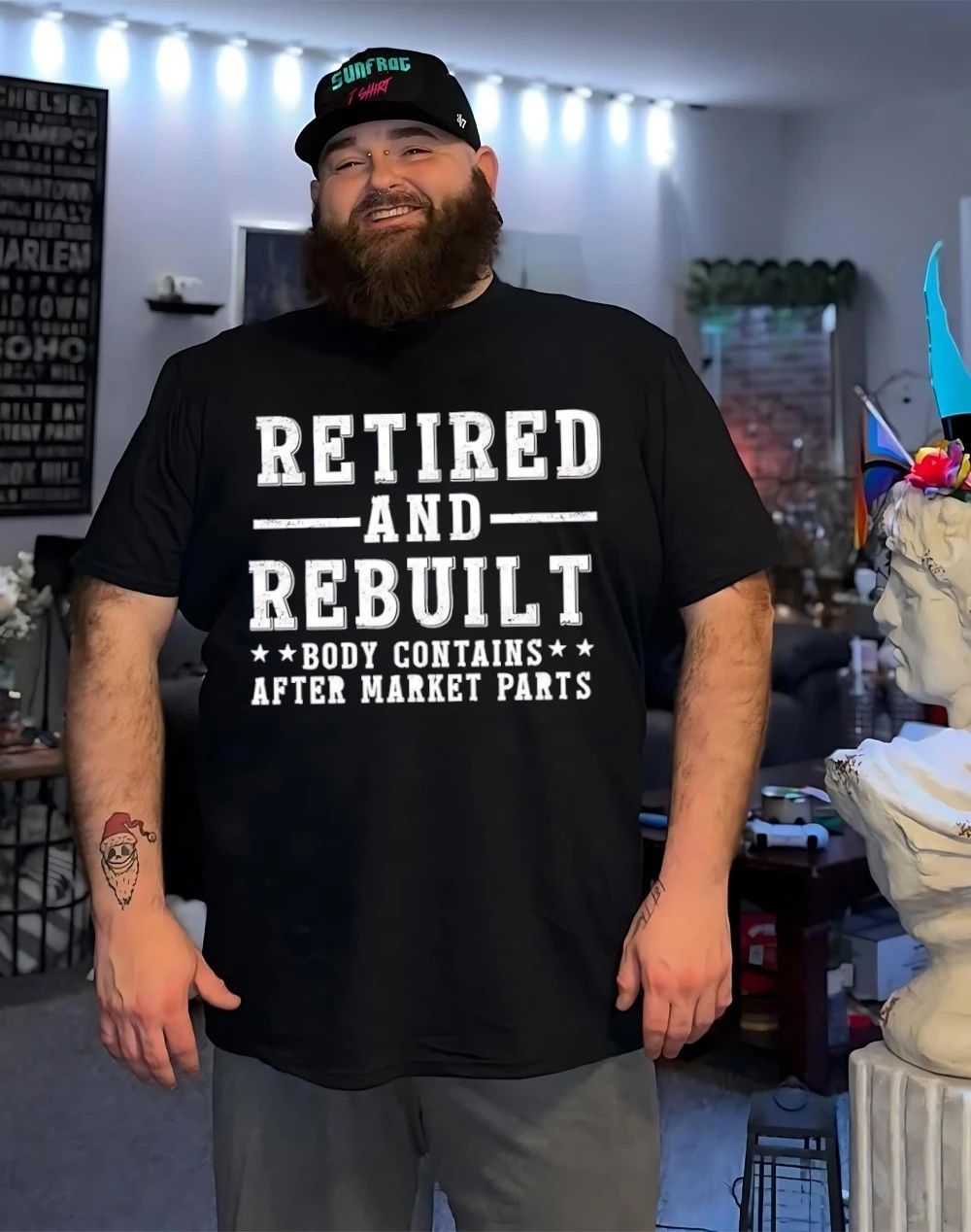 Retired And Rebuilt Body contains after market parts shirt