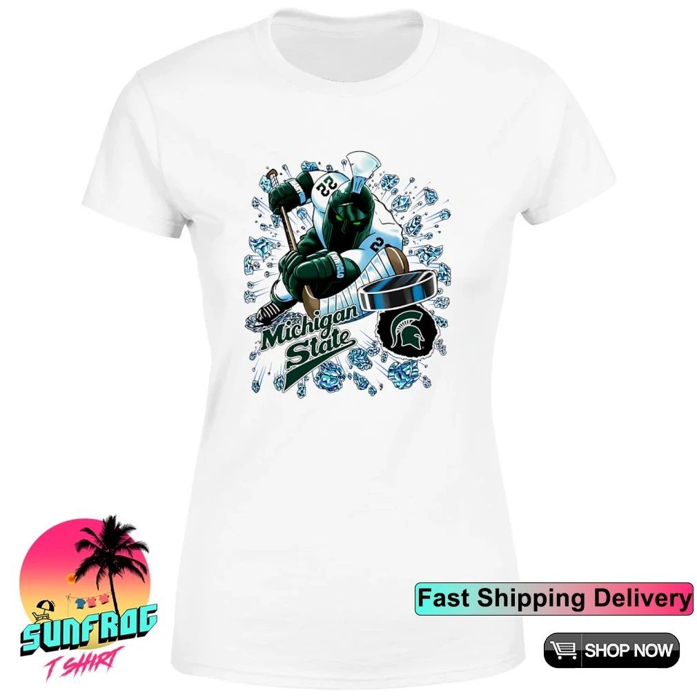 Michigan State Spartans Msu Spartan player cartoon shirt