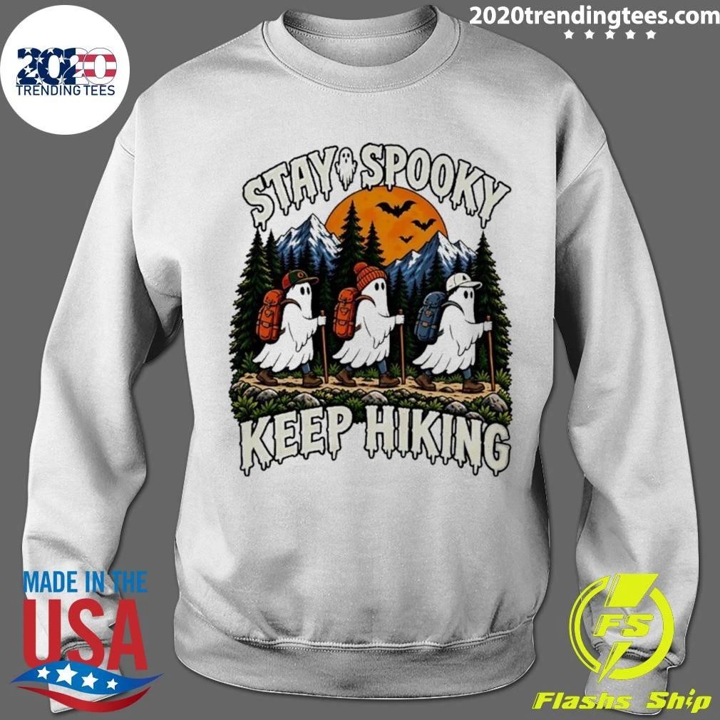 Stay Spooky Keep Hiking Ghost Hikers Halloween Shirt