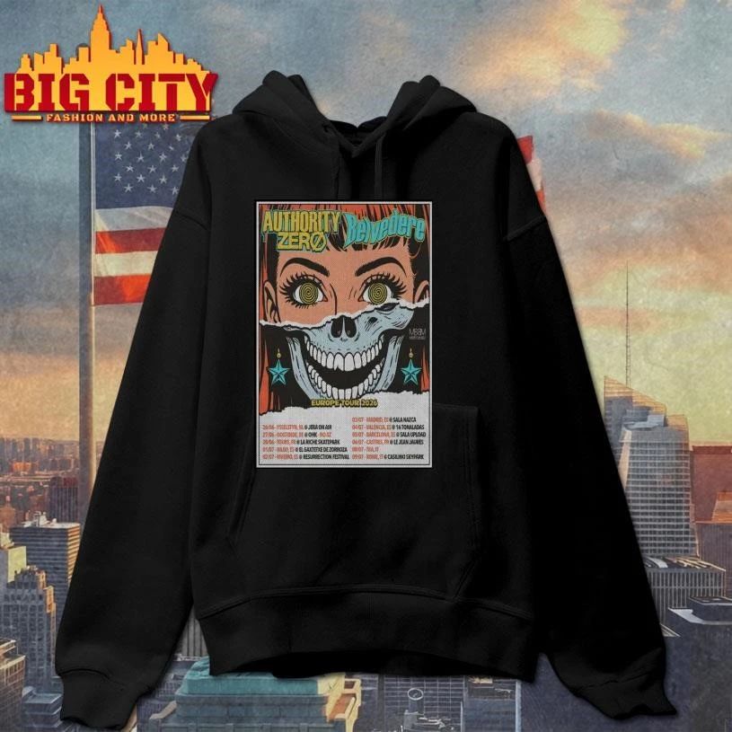 Premium LIMITED 2026 Europe Belvedere x Authority Zero Poster Show Shirt