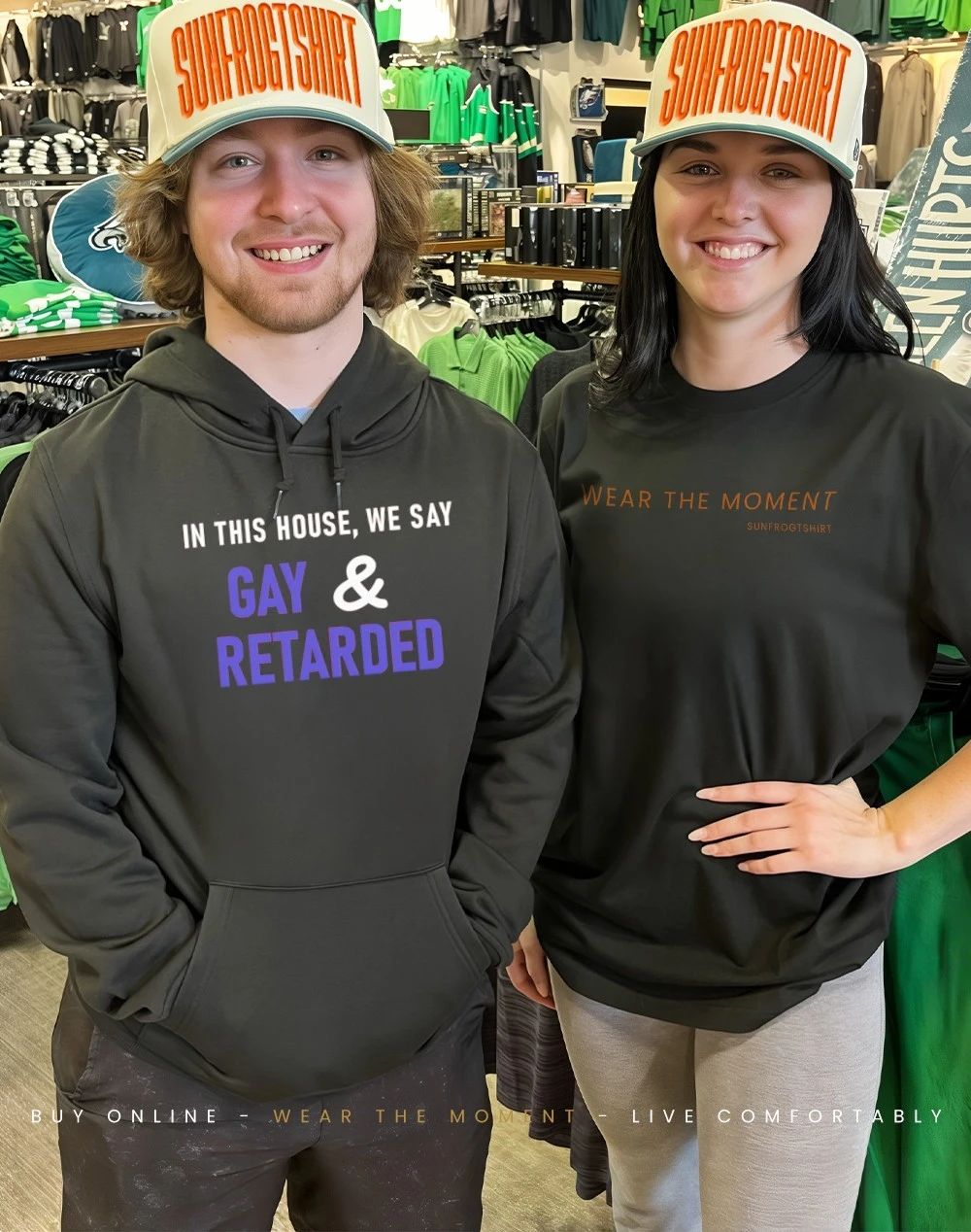 In This House we say Gay and Retarded shirt