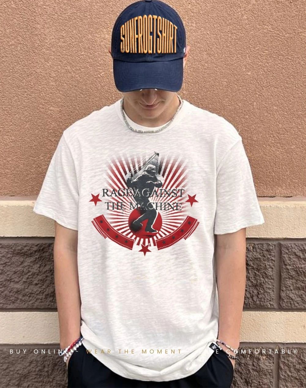 Militia figure wicked rage against the machine shirt