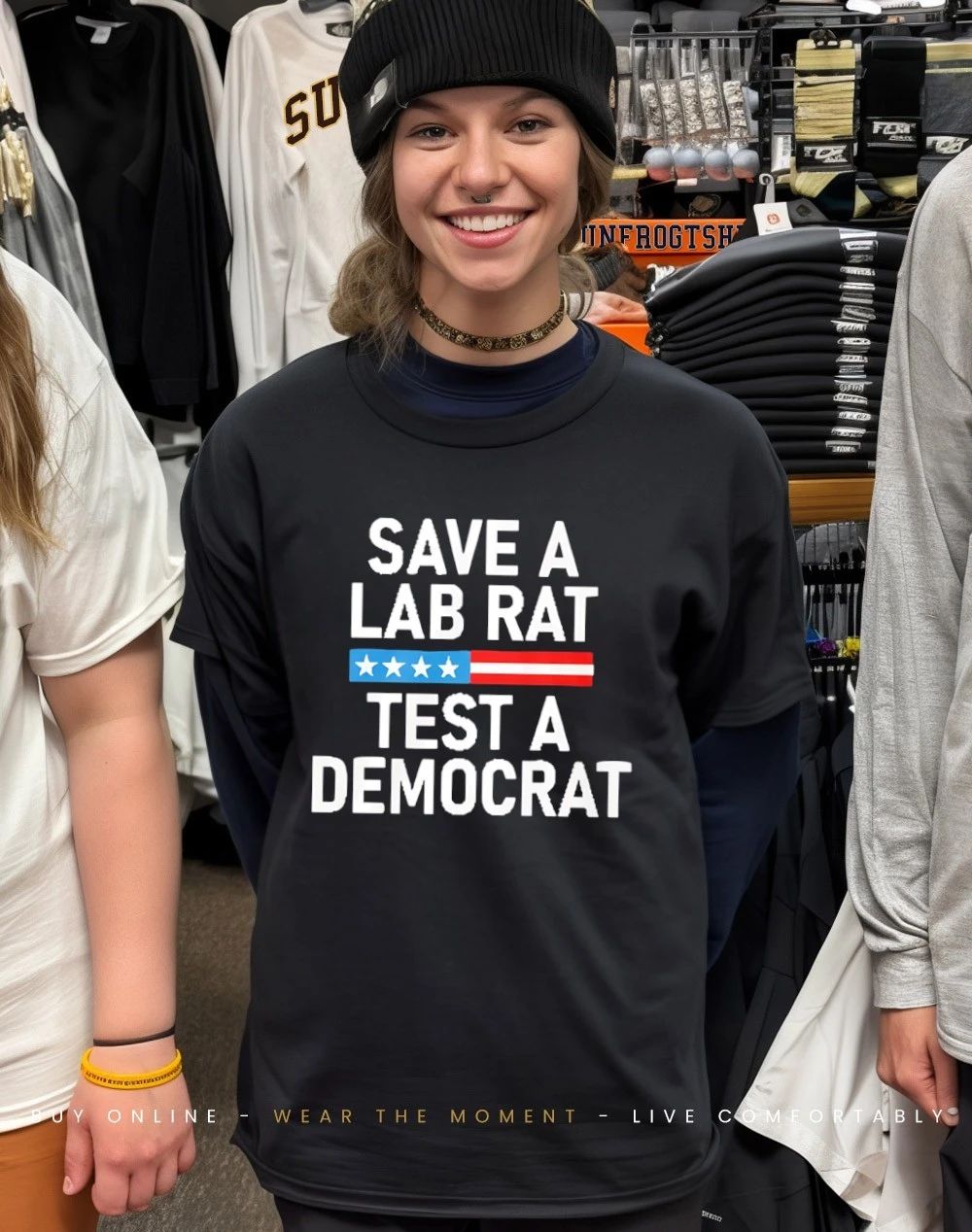 Save A Lab Rat Test A Democrat Funny shirt