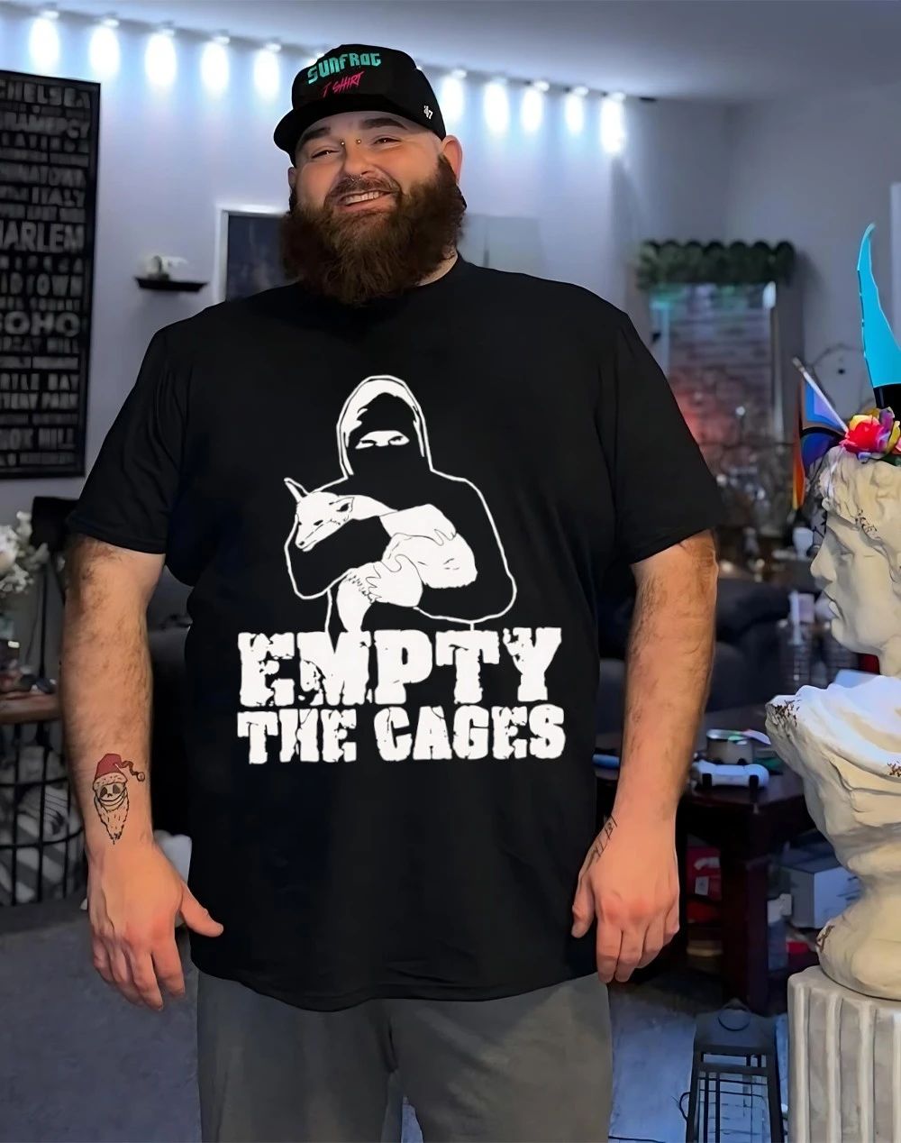 Holding fox empty the cages shirt