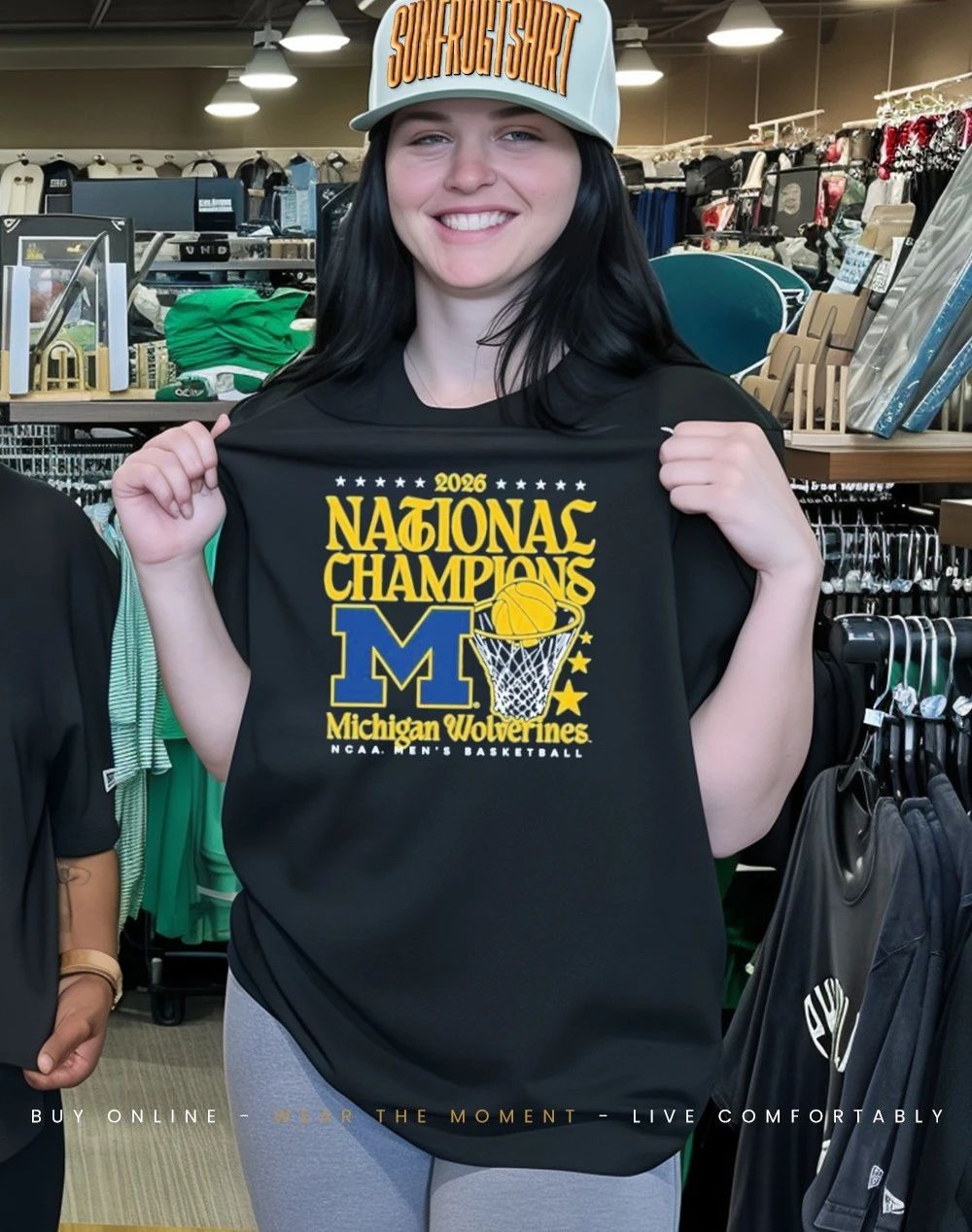 Michigan Men’s Basketball National Champions 2026 Hoop shirt