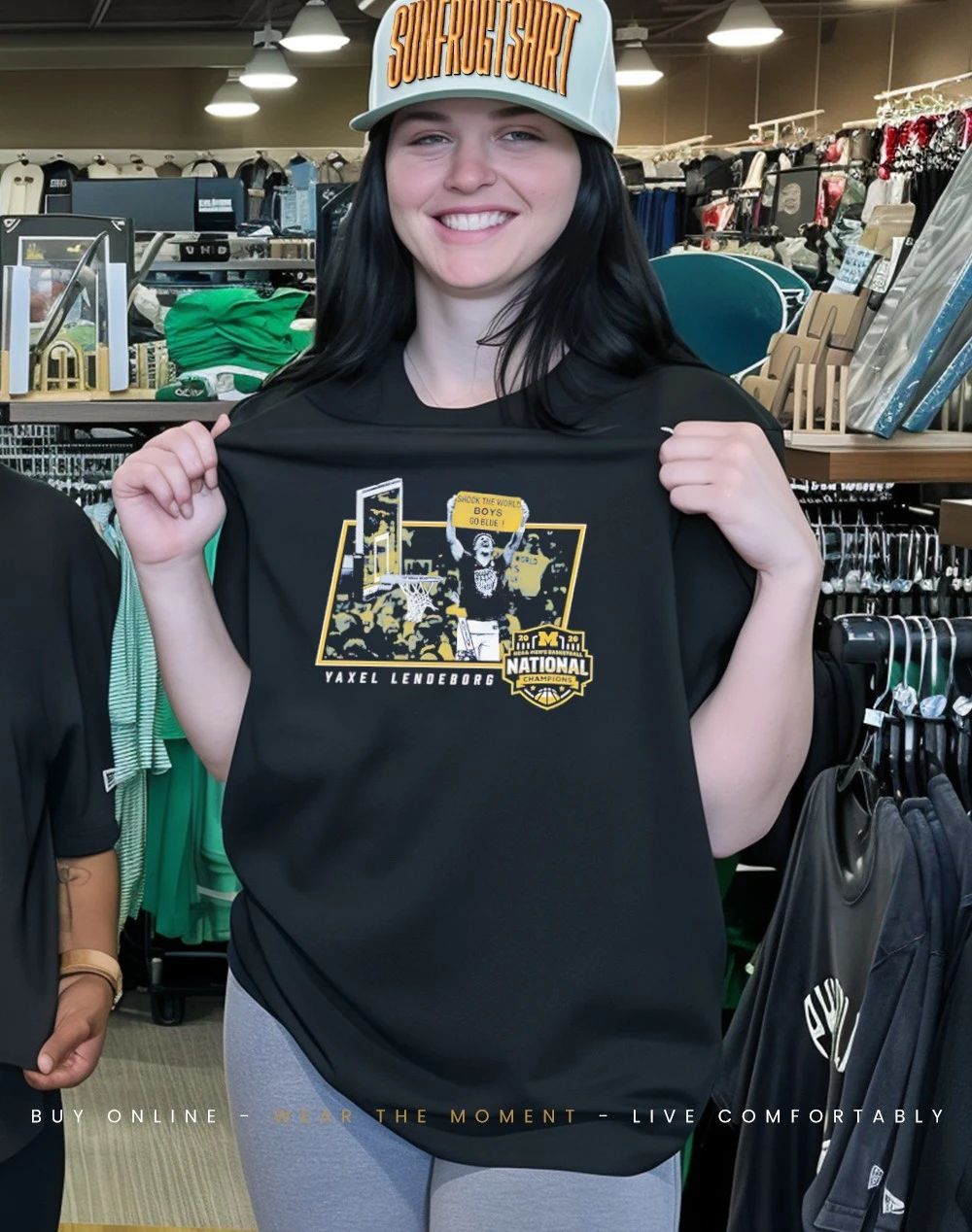 Yaxel Lendeborg Michigan Men’s Basketball National Champions ’26 Shock The World Boys Go Blue shirt