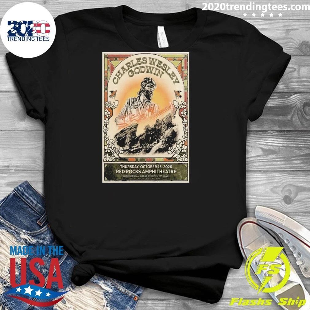 Charles Wesley Godwin Red Rocks Amphitheatre October 15 2026 Concert Shirt