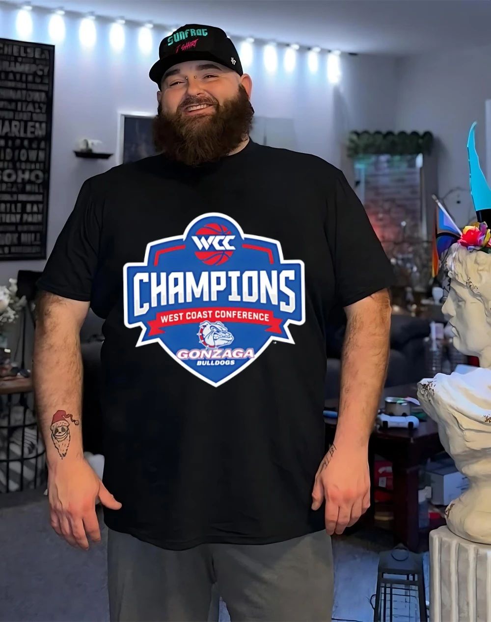 Gonzaga Bulldogs WCC Champions 2026 shirt