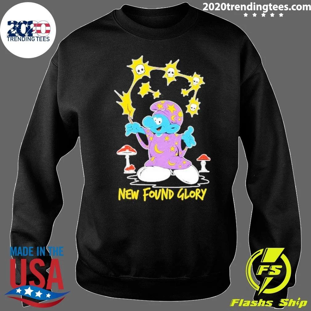Premium Magician Smurf New Found Glory Cartoon T-Shirt