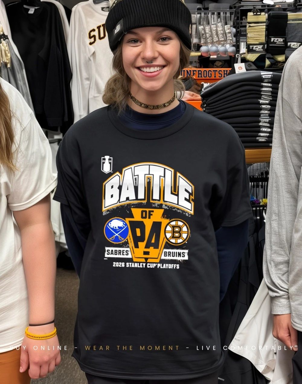 Buffalo Sabres vs Boston Bruins NHL 2026 Stanley Cup battle shirt