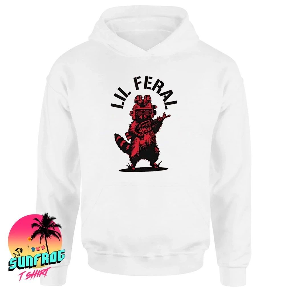 Lil Feral Raccoon graphic shirt