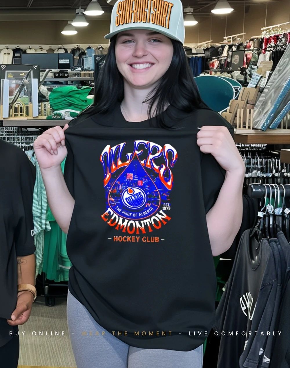 Edmonton Oilers hockey club the pride and Alberta shirt
