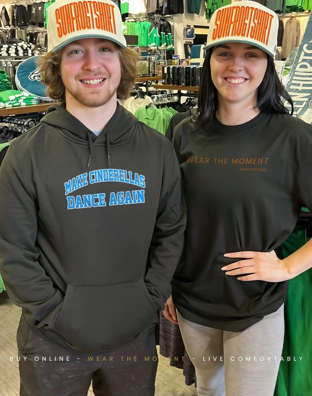 Make Cinderella Dance Again Blue Text shirt