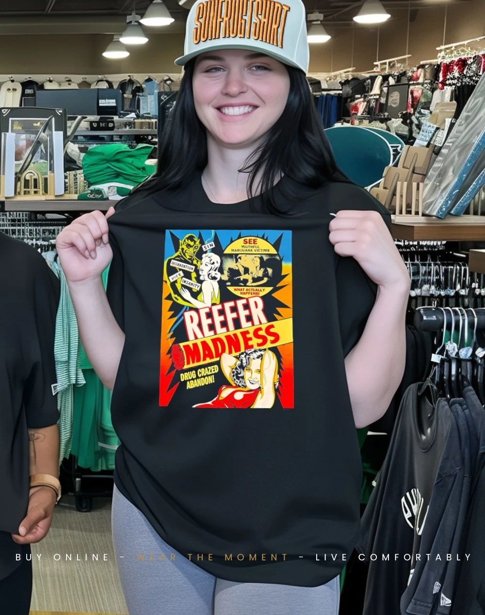 Reefer Madness drug crazed abandon see youthful marijuana victims shirt