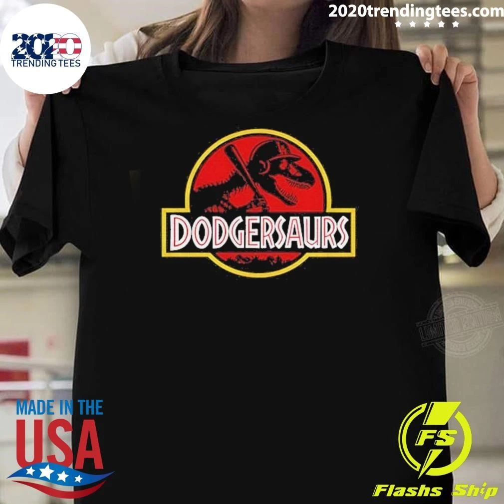 Dodgersaurs Dodgers Dinosaur Jurassic Style Shirt