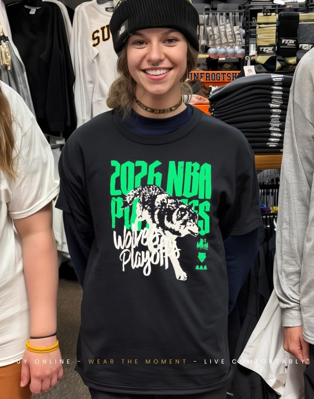 Minnesota Timberwolves 2026 NBA Playoffs Wolves playoffs front and back shirt