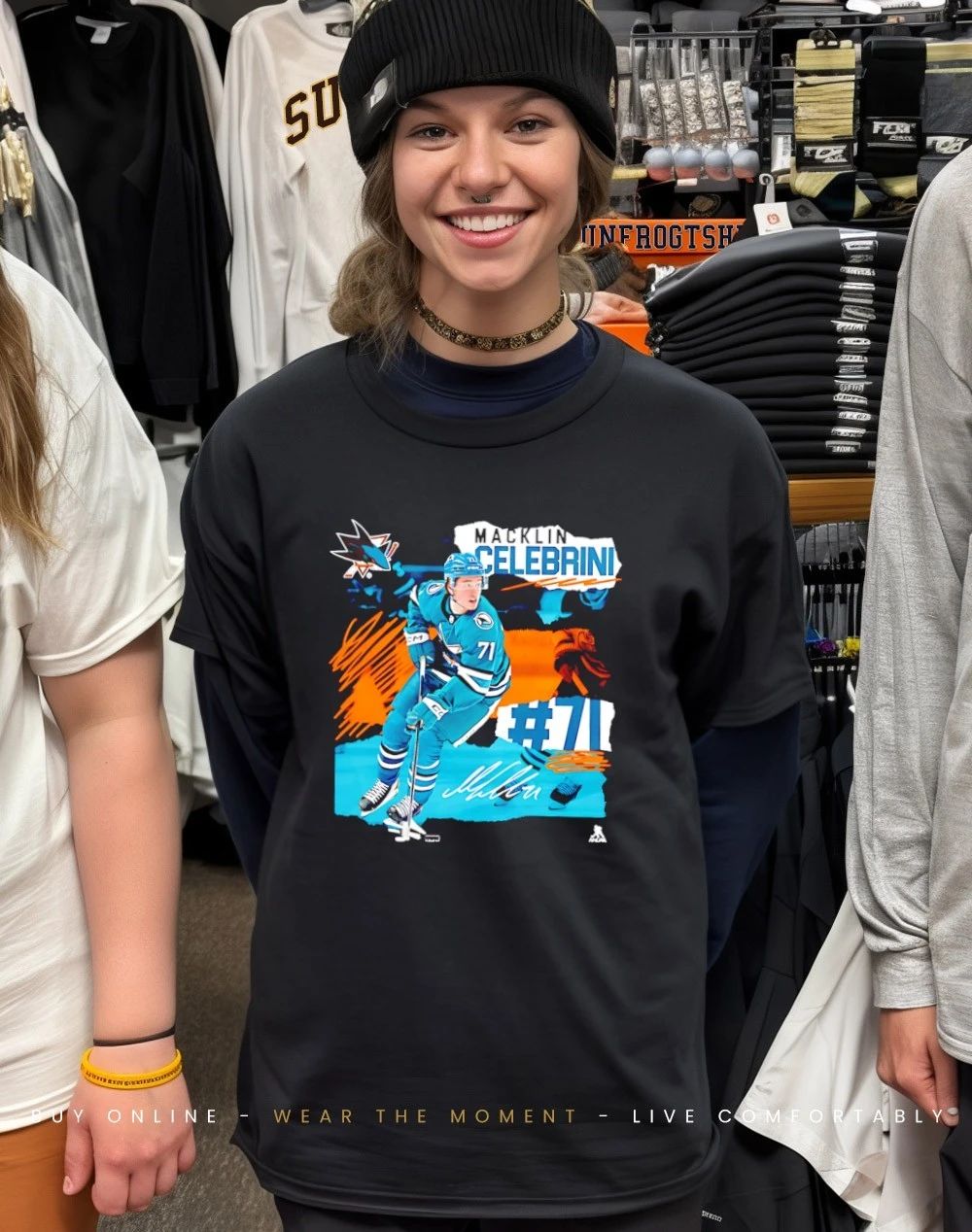 Macklin Celebrini San Jose Sharks Fresh Ice signature shirt