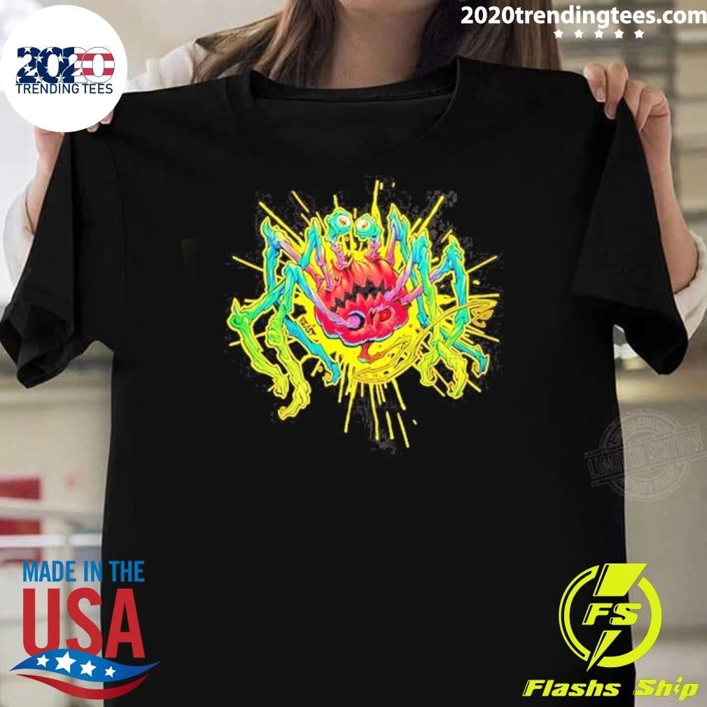 Pumpkin Spider Monster Spooky Halloween Shirt