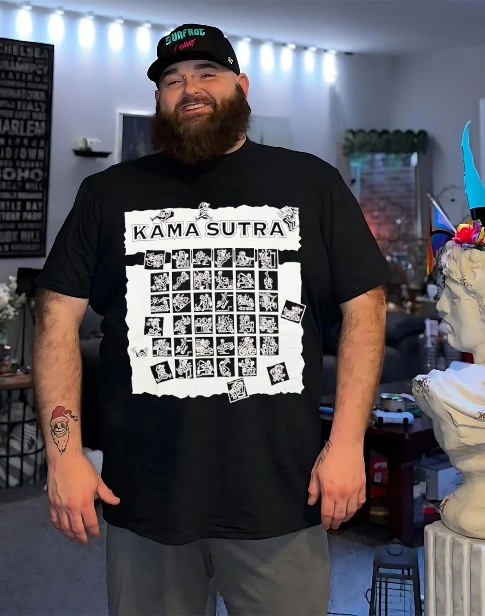 Kama Sutra sex positions graphic shirt